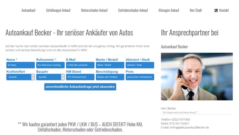 Auto verkaufen in Langenfeld? Schnell und unkompliziert