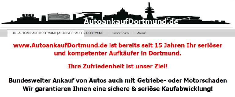 Auto verkaufen in Dortmund: Fair und unkompliziert!