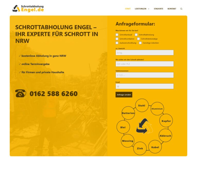 Schrottabholung Elsdorf – mobiler Schrotthändler inkl. Abholung